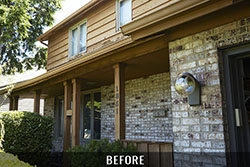 home exterior before painting