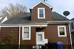 wood siding after painting