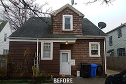 wood siding before