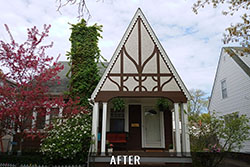 house stucco after painting