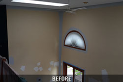 Interior home painting before