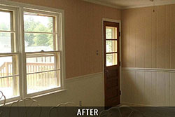 Interior home painting after