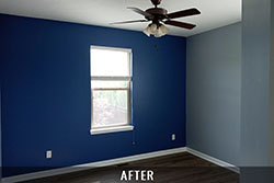 Interior home painting after