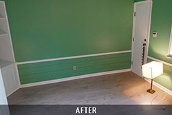 Interior home painting after