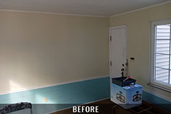 Interior home painting before