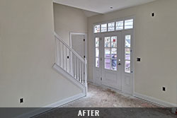 Interior home painting after