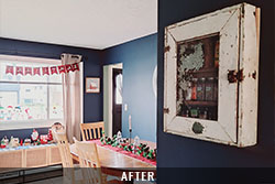 Interior home painting after