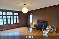 Interior home painting after