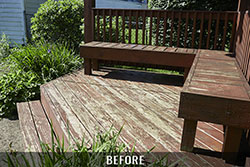 Deck refinishing before